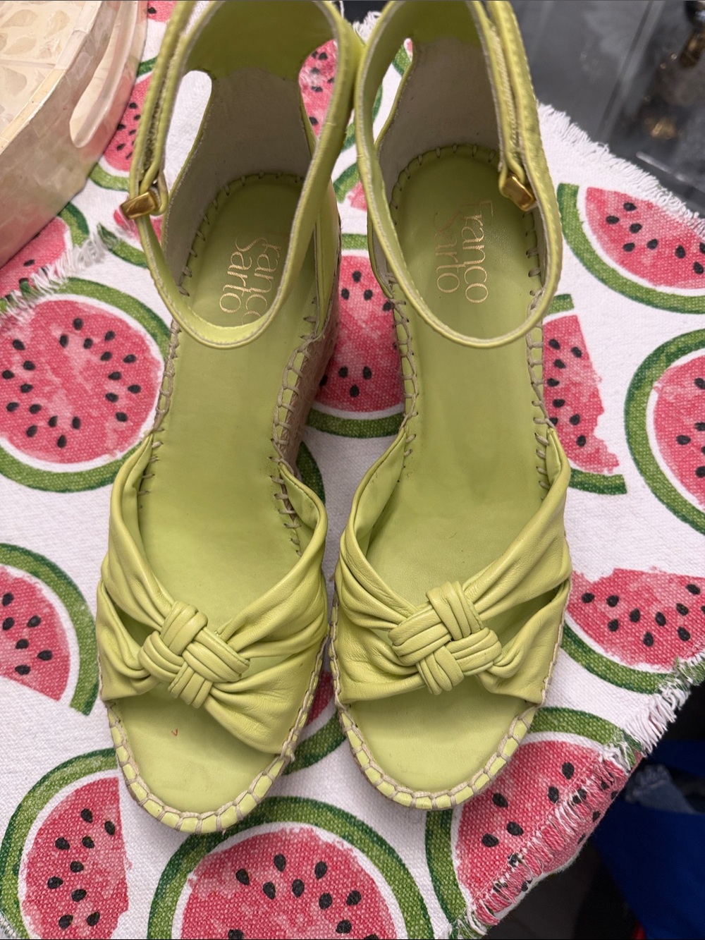 Franco Sarto Chartreuse Knotted Espadrille Sandals